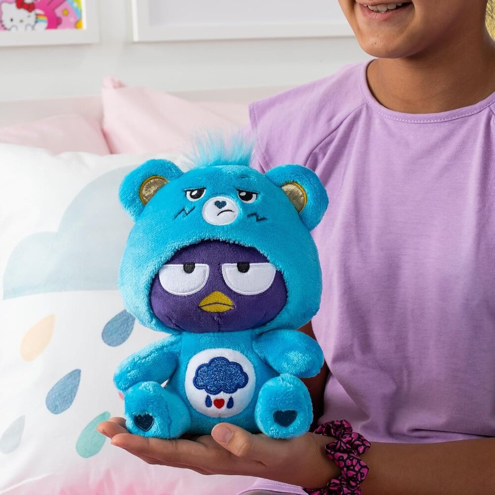 Badtz-Maru Dressed As Grumpy Bear 8" Fun-Size Plush Blue Soft Huggable Bestie - Picture 6 of 6